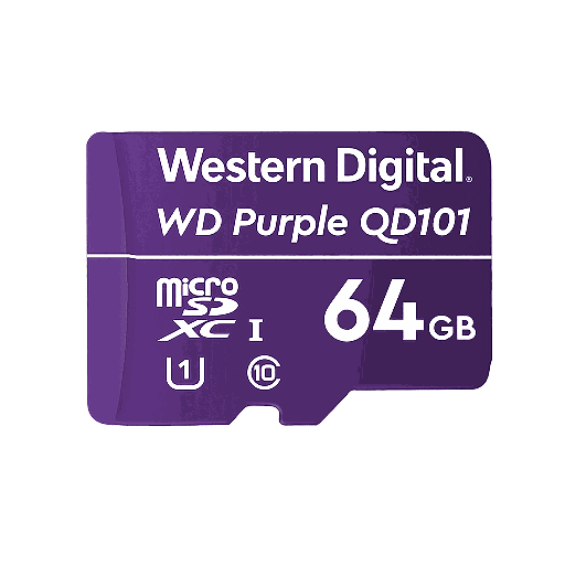 [MQ-SD-MICRO-64GB] MICRO SD WD PURPLE 64GB CLASS 10 
