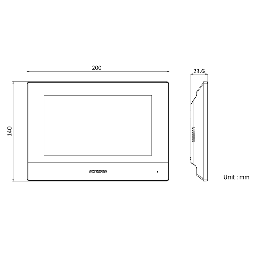 PANTALLA LCD TOUCH WIFI PARA VIDEO PORTERO HIKVISION