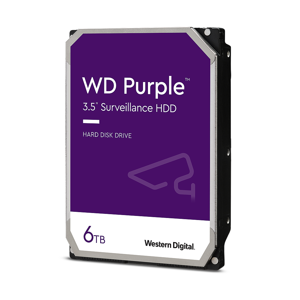 DISCO DURO 6TB WESTERN DIGITAL PURPLE VIDEO VIGILANCIA 24/7