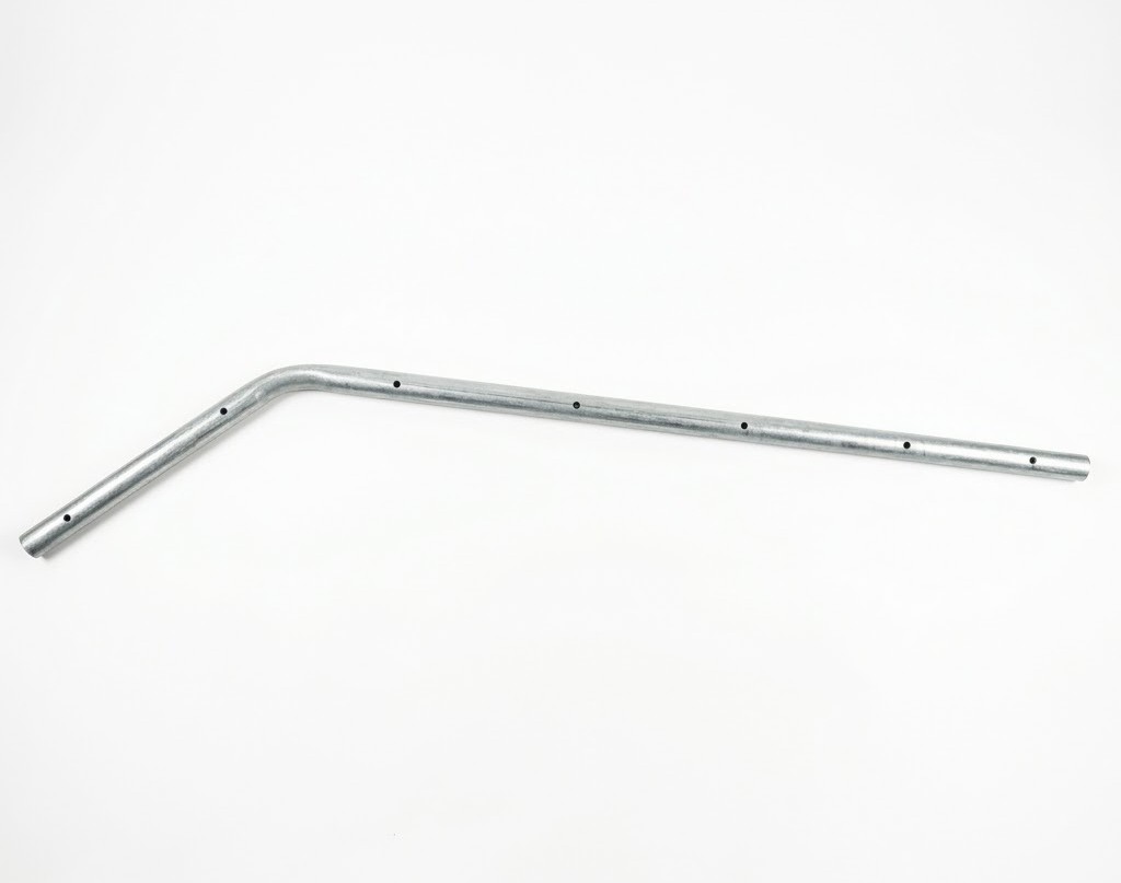 TUBO AISLADOR GALVANIZADO DE CERCO ELECTRICO CON REGATON 1.20m / 0.9mm ESPESOR