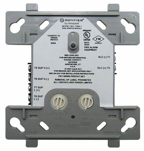 MODULO MONITOR DUAL DIRECCIONABLE CON DOS CIRCUITOS | IDC CLASE B | INDEPENDIENTES Y DIRECCIONAMIENTO CONSECUTIVO AUTOMATICO | NOTIFIER