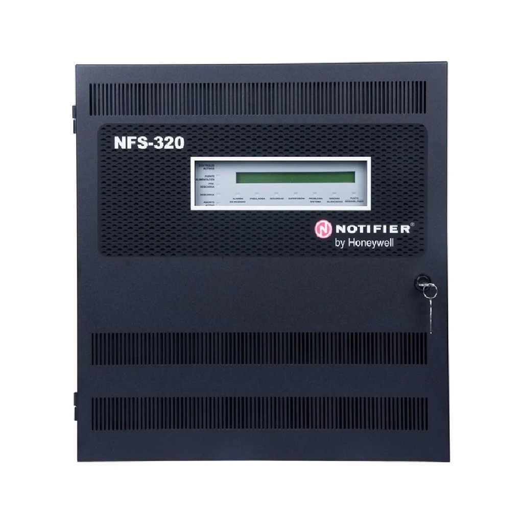 PANEL DE ALARMA DE INCENDIO NOTIFIER CON LAZO 318 - 120VAC INCLUYE GABINETE