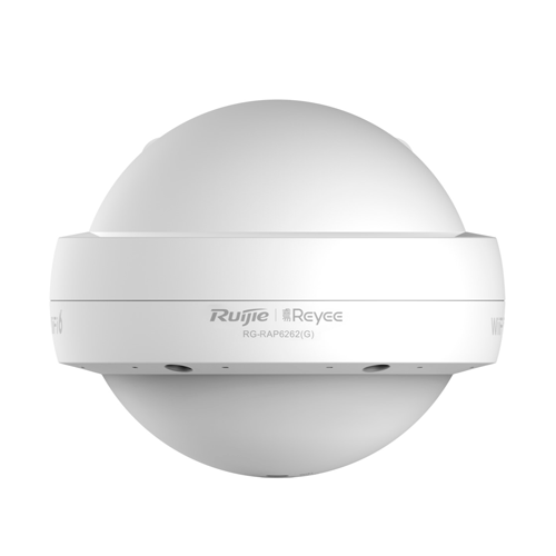 ACCESS POINT WIFI 6 AX1800 DUAL BAND, 2 PUERTOS GIGABIT SOPORTA b/g/n/ac/AX, NO INCLUYE POE (1000BASE-T,802-3af), 2x2 100 USUARIOS MU-MIMO 8SSID, MTBF IP68 EXTERIOR