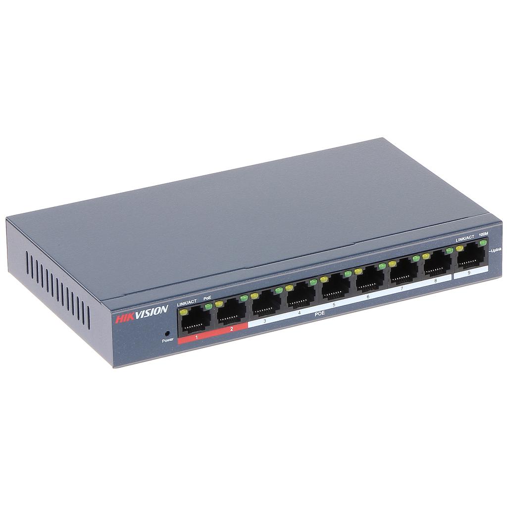 SWITCH POE 8 PUERTOS GIGABIT  | INDUSTRIAL NO ADMINISTRABLE