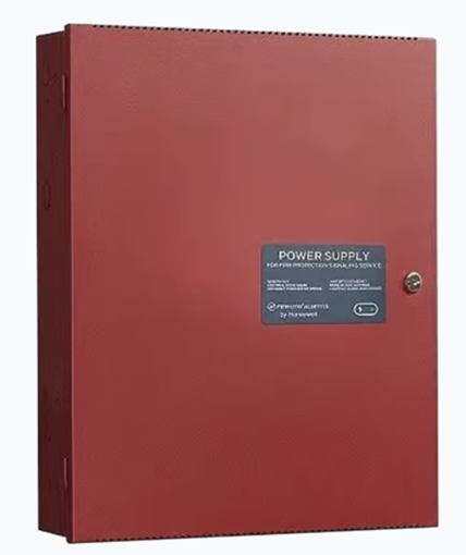 Fuente de alimentación remota de 6 AMP. | 2 Entradas | 5 Salidas NAC o Auxiliar de 24 VCC. | Gabinete Rojo | Compatible con paneles Notifier, Farenhyt, Silent Knight y Fire-Lite