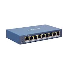 SWITCH POE 8 PUERTOS 10/100Mbps ADMINISTRABLE + 1 PUERTO RJ45 GIGABIT | 300m | Budget 60W