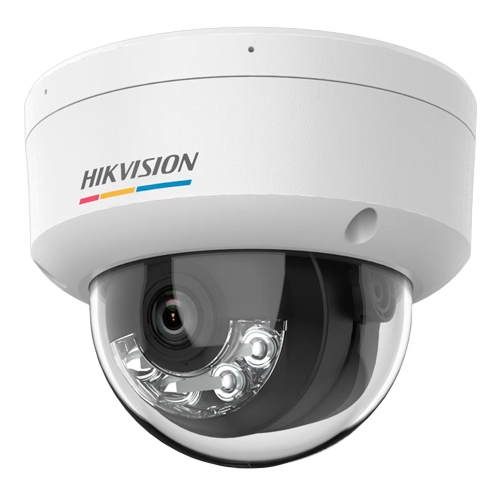 CAMARA DOMO IP 4 MP I LENTE FIJO 2.8MM I 30m IR I IP67 COLORVU I AUDIO I DETECCION VEHICULO Y HUMANO