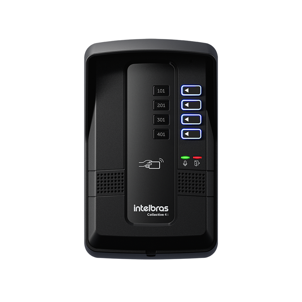 4500029 | CENTRAL CONDOMINIAL DE PORTERIA | PARA 4 DEPARTAMENTOS | DESVIO LLAMADA A CELULAR | SOPORTA 200 TAG RFID | INTELBRAS