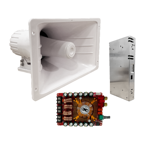 KIT PERIFONEO INCLUYE ALTAVOZ, AMPLIFICADOR Y TRANSFORMADOR