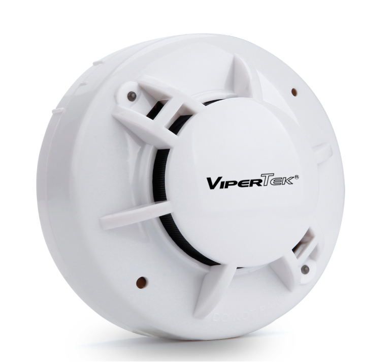 Detector de humo fotoeléctrico 4 hilos 12-24 VDC con salida de relé (incluye base) | Vipertek