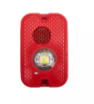 SIRENA PARA EXTERIOR | LUZ ESTROBOSCÓPICA LED | 2 HILOS | 16 A 24 VCD | MONTAJE EN PARED | COLOR ROJA | SYSTEM SENSOR (Reemplaza al P2RH-K)