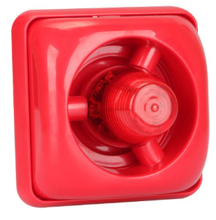 LUZ ESTROBO CON SIRENA DE 24V