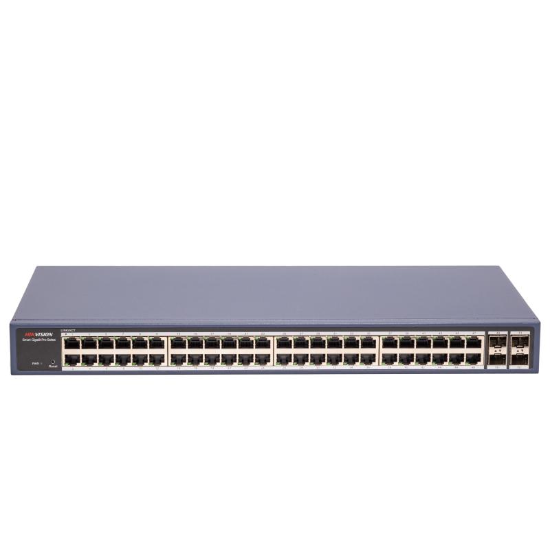 SWITCH GIGABIT ADMINISTRABLE | 48 PUERTOS RJ45 + 4 SFP | VLAN | STP/RSTP/ERPS | SNMP Y QOS | PROTECCIÓN 6 KV