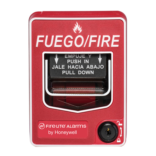 ESTACION MANUAL DE EMERGENCIA‚ DOBLE ACCION, CONVENCIONAL CON MENSAJE EN ESPAÑOL - FIRE LITE