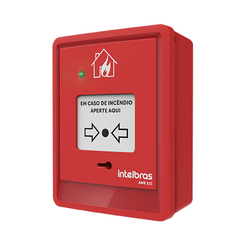 4610501 | ESTACION MANUAL DIRECCIONABLE + CONTACTO SECO PARA CENTRALES DE INCENDIO CIE | INTELBRAS