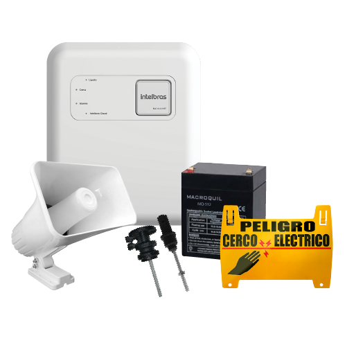 4550014 | KIT ELECTRIFICADOR | PROTECCIÓN PERIMETRAL | HASTA 7K | Incluye: ELECTRIFICADOR + SIRENA 30W + XAS SMART + XAS-EMBUTIR-U