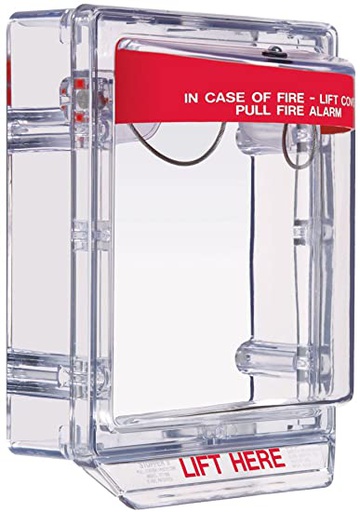[FL-STI-1230] CUBIERTA PARA ESTACIÓN DE PALANCA | STOPPER II SIN SIRENA CON ESPACIADOR | SOBREPUESTO | PROTECCIÓN CONTRA DAÑOS FÍSICOS | UV CONTRA EL DETERIORO POR EL SOL | CON CERTIFICACIÓN UL PARA USO EN EXTERIORES | STI