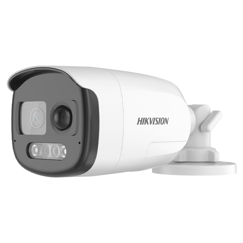 [HK-DS-2CE12DF3T-PIRXOS] CAMARA BALA HD 1080P | LENTE 2.8mm 40m IR | SENSOR PIR Y SIRENA INTEGRADA | IP67 COLORVU