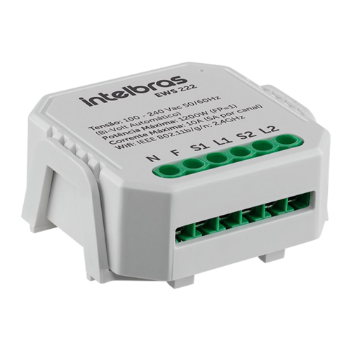 [IN-EWS-222] *LIQ* 4850006 | INTERRUPTOR CONTROLADOR DE CARGA WIFI | CASA INTELIGENTE | INTELBRAS