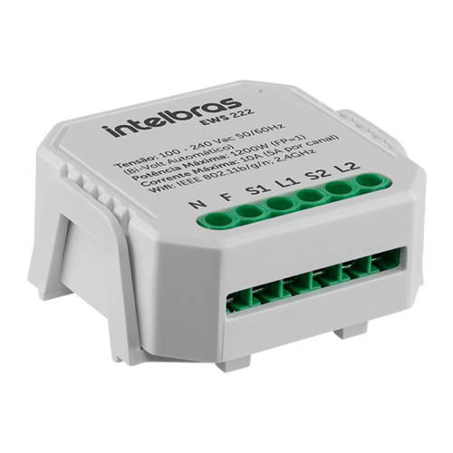 [IN-EWS-222] 4850006 | INTERRUPTOR CONTROLADOR DE CARGA WIFI | CASA INTELIGENTE | INTELBRAS