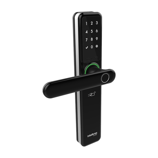 [IN-IFR-7000] 4670007 | CERRADURA SMART | CON MANIJA | SOPORTA 100 BIOMETRIAS | 9 CONTRASEÑAS | 100 TAGS | APP IZY SMART | Incluye: 2 LLAVES | INTELBRAS