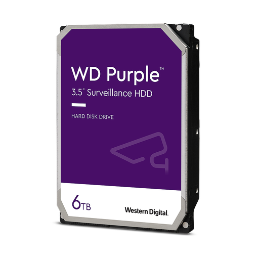 [WD-HHD-PUR-6TB] DISCO DURO 6TB WESTERN DIGITAL PURPLE VIDEO VIGILANCIA 24/7