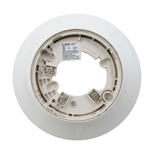 [NT-B300-6] WHITE, 6" BASE, STANDARD FLANGED LOW-PROFILE MOUNTING BASE. (CSFM: 7300-1653:0109)