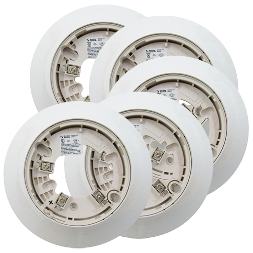 [NT-B300-6-BP] WHITE, 6" BASE, STANDARD FLANGED LOW-PROFILE MOUNTING BASE *PACK OF 10