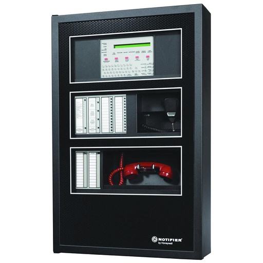 [NT-DR-C4] GABINETE C DE ACERO | VENTANA LEXAN 3 NIVELES - NEGRO