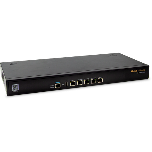 [RJ-NBR6120-E] GATEWAY ROUTER RUIJIE 5 PUERTOS GIGABIT CLOUD MANAGED, SOPORTA HASTA 4 WAM, 200 USUARIOS , ANCHO DE BANDA 500Mbps FIREWALL TODO EN UNO+ AUDITORIA DE CONOCIMIENTO DE RED + IPS +AC