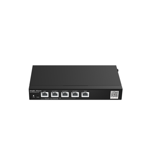 [RJ-EG305GH-P-E] GATEWAY ROUTER RUIJIE 5 PUERTOS GIGABIT CLOUD MANAGED, 4 POE/POE+POTENCIA TOTAL 60W, SOPORTA HASTA 3 WAN 300 USUARIOS  ANCHO DE BANDA 1.5 Gbps