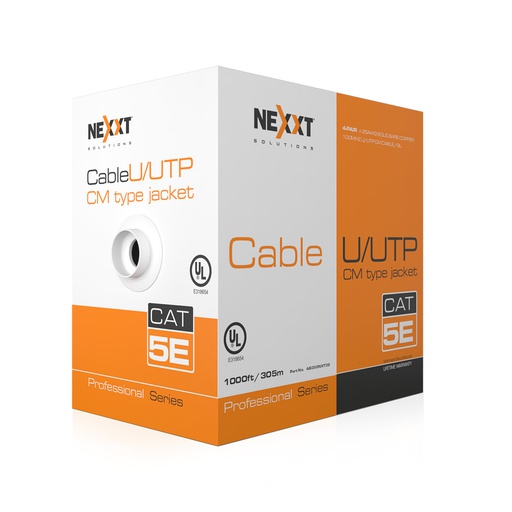 [NXT-AB355] CABLE UTP CATEGORIA 5e 4P CM 305m GRIS