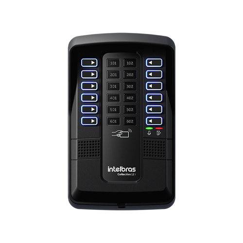 [IN-COLLECTIVE-12I] 4500028 | CENTRAL CONDOMINIAL DE PORTERIA | PARA 12 DEPARTAMENTOS | DESVIO LLAMADA A CELULAR | SOPORTA 200 TAG RFID | INTELBRAS