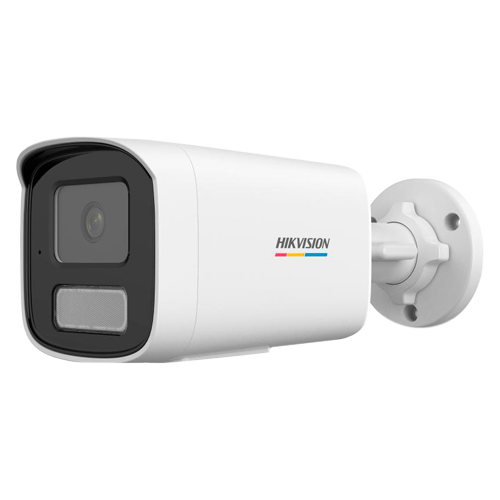 [HK-DS-2CD1T47G2H-LIU] CAMARA BALA IP 4MP | LENTE FIJO 4mm 50m IR WDR | IP67 COLORVU | AUDIO | DETECCION DE VEHICULOS Y HUMANOS