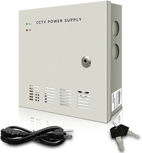 [VIP-12V09C-10A] FUENTE PARA CÁMARAS ANALÓGICAS 12 VDC | 9 CANALES | 10 A | VIPERTEK