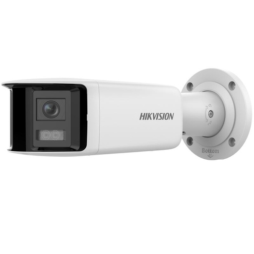 [HK-DS-2CD2T47G2P-LSU/SL] CAMARA BALA IP 4MP 180° PANORAMICA | LENTE VARIFOCAL 2.8mm | ACUSENSE | IP67 | 40m IR | AUDIO BIDIRECCIONAL | ALARMA