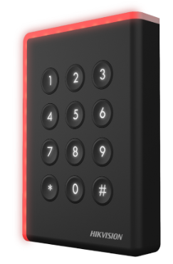 [HK-DS-K1108AEK] LECTOR DE PROXIMIDAD WIEGAND IP65 CON TECLADO | EM | 125 KHz