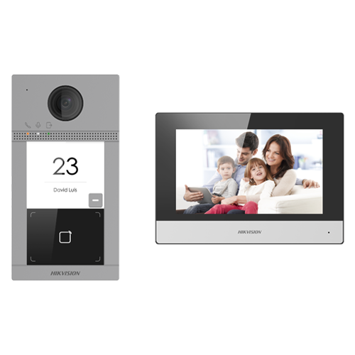 [HK-KIS604-P(C)] KIT VIDEOPORTERO IP POE WIFI + FRENTE DE CALLE  2MP