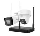 NVS KIT 4MP | INCLUYE 1 CAMARA BALA + 1 CAMARA TURRET | LENTE 2.8MM | IP66 EASY LINK
