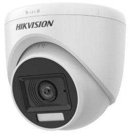 [HK-DS-2CE76D0T-LPFS] CAMARA TURRET 2MP INTERIOR | LENTE FIJO 2.8MM | IR 20M | LUZ HIBRIDA SMART