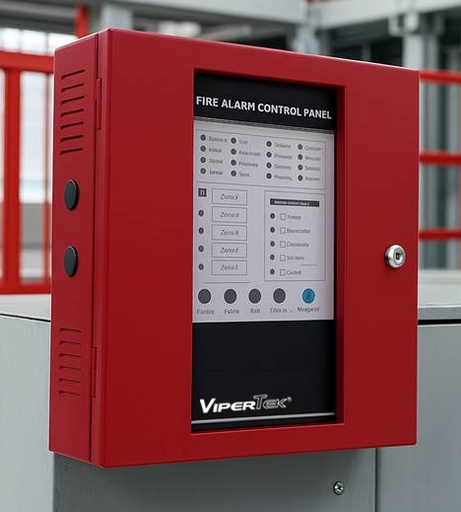 [VIP-FP04] Panel de incendio convencional 4 zonas (25 puntos por zona) | 110 VAC | sistema 24 VDC | Vipertek