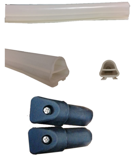[GG-GOMA] CUBIERTA PARA TIRA DE LEDS / COMPATIBLE CON BRAZOS LED / 4 METROS / NO INCLUYE LEDS