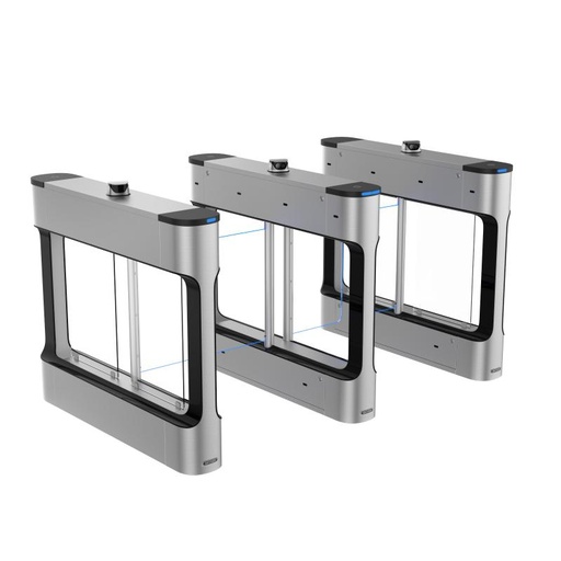 [HK-DS-K6B411TMX-L] BARRERA PEATONAL SWING | CON LECTOR FACIAL | ANTI-PASSBACK | APERTURA POR INCENDIO | GESTIÓN WEB/NFC | MODO LIBRE SIN ENERGÍA