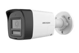 [HK-DS-2CE16U0T-LXTS] CÁMARA BALA ANALÓGICA 4K (8MP) LUZ HÍBRIDA SIRENA Y AUDIO